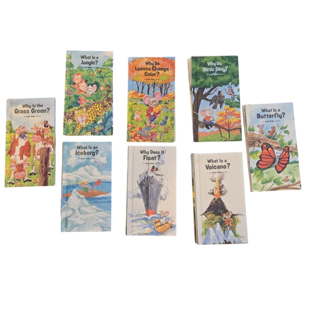 Vintage Weekly Reader Books Just Ask Series Hardcover Set of 18 Educational Kids